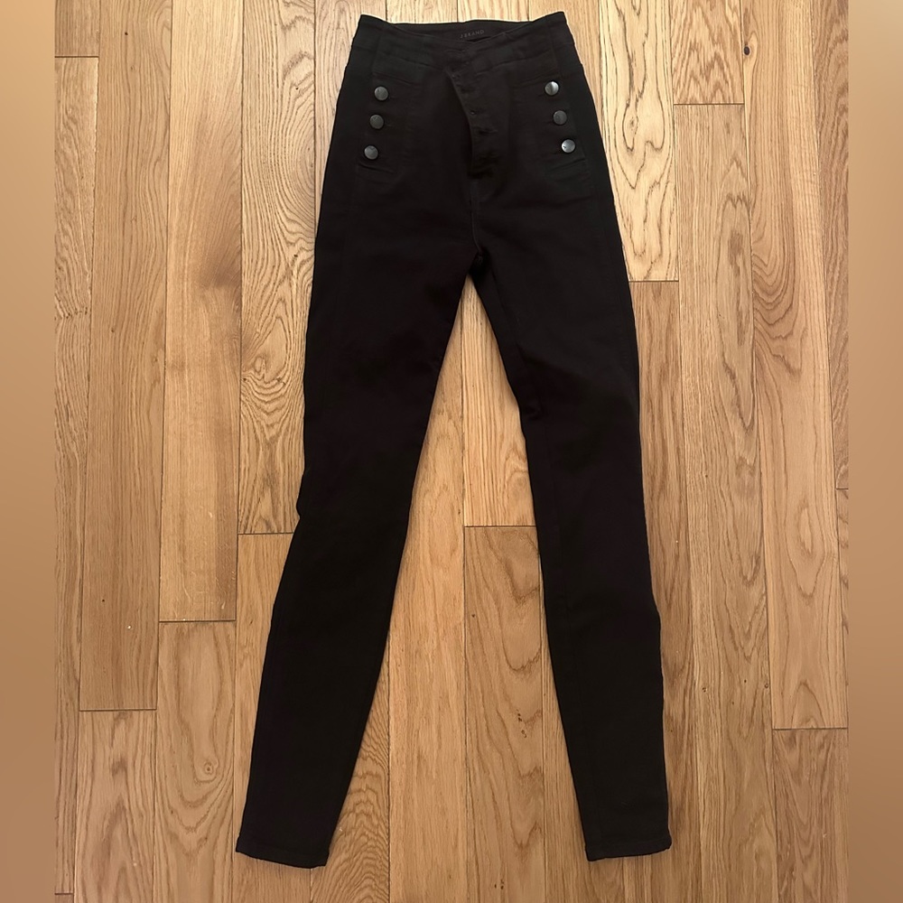 J Brand Natasha Skinny Jeans Black - Size 24